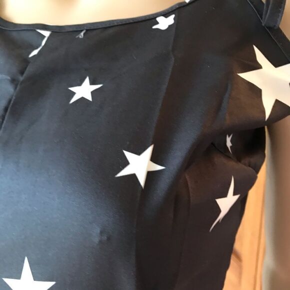 JUMPSUIT star pattern black overalls jumper NWOT - Picture 4 of 8